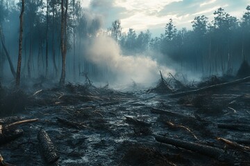 Environmental Devastation: The Impact of Deforestation and Forest Fires, Highlighting the Urgent Need for Climate Action and Sustainable Solutions