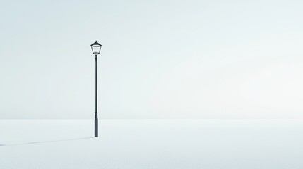 Street lamp isolated on white background