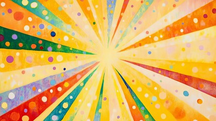 Yellow abstract background with light of sunburst. yellow starburst with halftone. sun ray retro background with flash