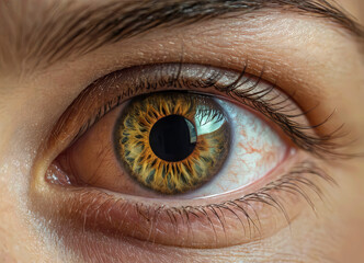 Fototapeta premium ocular, macro, iris, cara, pupilas, close-up, aspecto, beldad, mujer, visión, pestaña, ocular, pestaña, globo ocular, impresiones, ceja