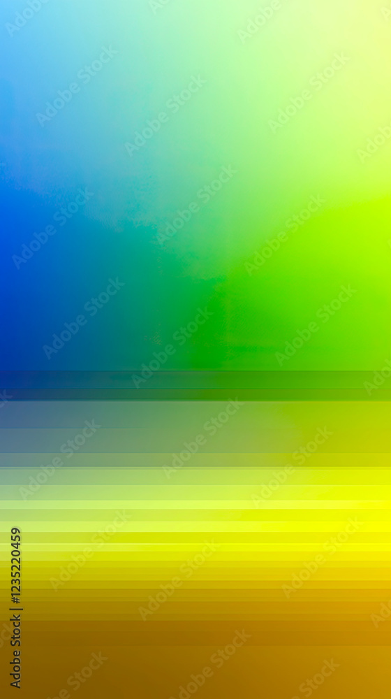 Poster vibrant gradient border on a calming neutral background