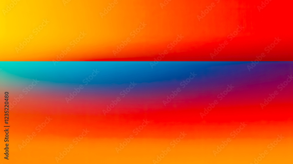 Poster gradient harmony in vibrant colors blending smoothly against a neutral canvas for artistic appeal