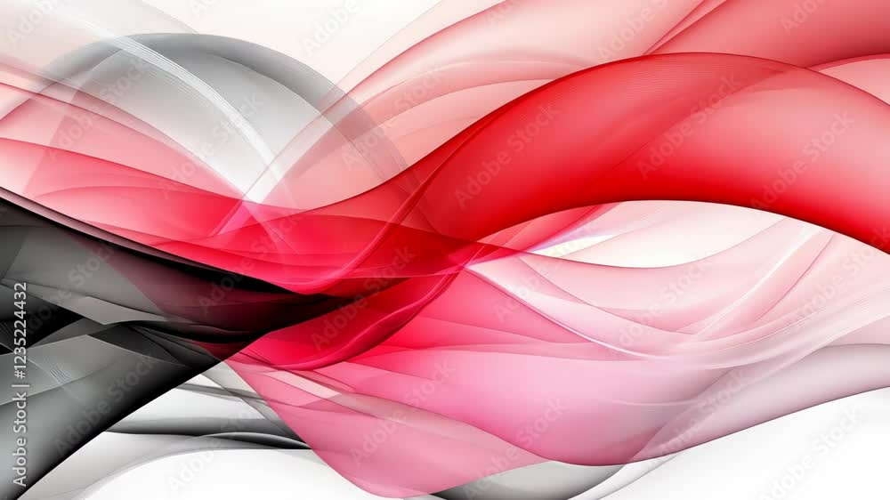 Aufkleber colorful abstract waves create a dynamic flow of artful energy and movement in a modern design