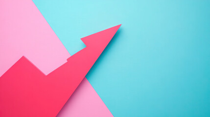 Upward Growth is Beautifully Illustrated with Colorful 3D Arrows and Progress Steps