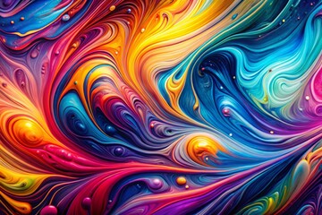 Abstract Liquid Background in Vibrant Colors for Product Photography