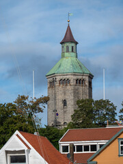 ehemaliger Feuerwachturm in Stavanger, Norwegen,