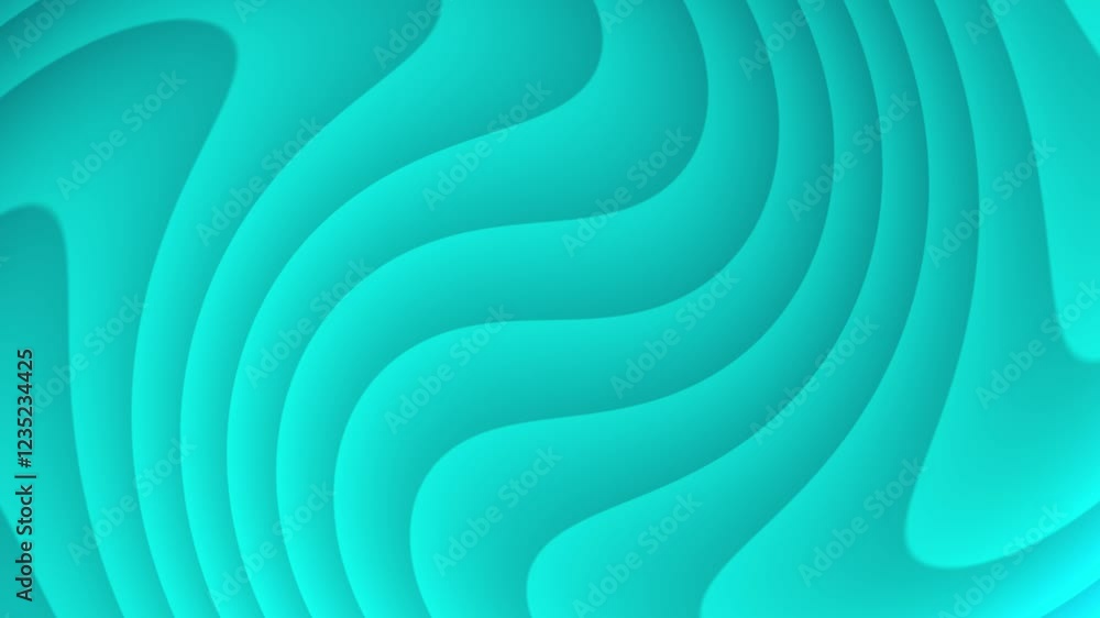 Poster modern abstract wave pattern green gradient background . abstract gradient waves seamless looping mo