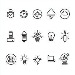set of icons for web