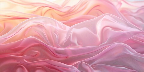 Obraz premium abstract waveform texture silk in soft pink background