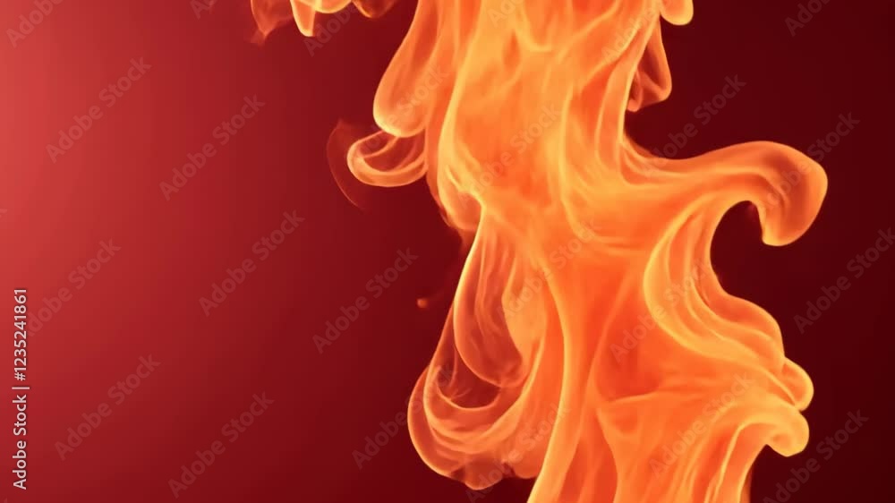Aufkleber abstract fiery frame with intense flames and soft edges; creative background for bold visuals in art