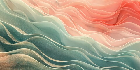 Obraz premium soft pastel colorful waves texture background