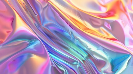 Obraz premium holographic colorful glass plastic shapes