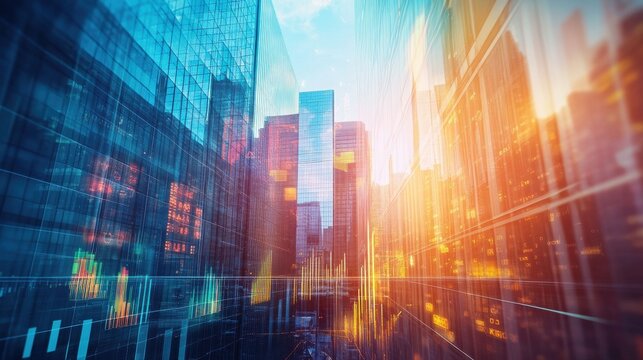 office creative exposure banking agram virtual financial buildings blurry accounting concept background Double Technology Infographic City School Finance Architecture Data Success World Website Graph