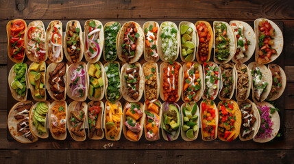 Tacos - A variety of taco fillings and styles. 