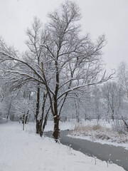 Landscape of South Park in city of Sofia, Bulgaria