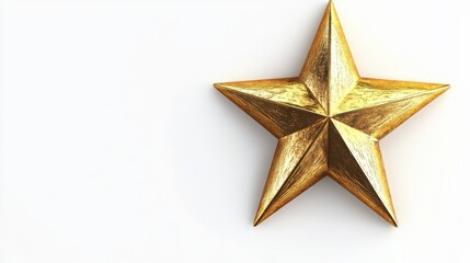 Obraz premium High-Quality PNG of 3d icon of a golden star Isolated on White Background â High Resolution