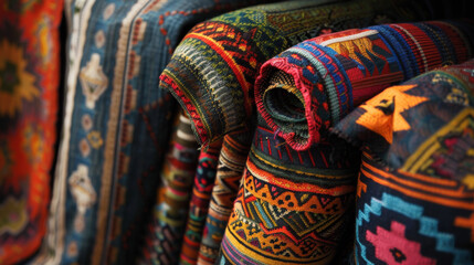 *Textiles** - Traditional patterns and fabrics. 
