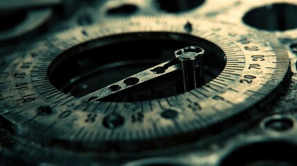 Close Up Of An Old Rusty Mechanical Device