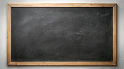 Black Chalkboard Background with Copy Space