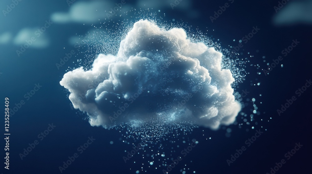 Aufkleber cloud storage combines information technology secure data management