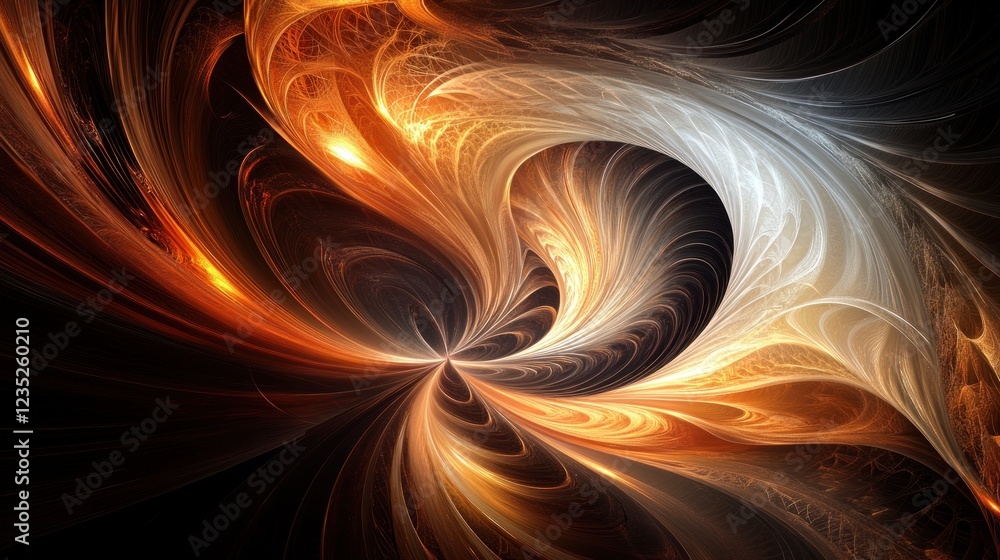 Aufkleber abstract swirling fiery and light patterns design