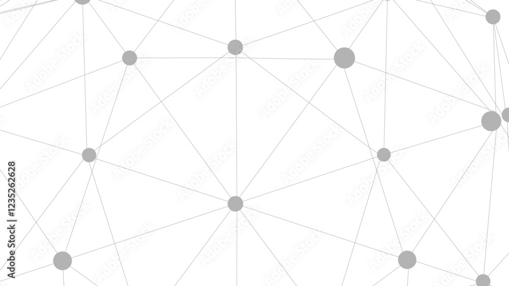 Poster Technology abstract background. Dots connected by lines. Minimalist mesh backdrop. Abstract polygonal shape.