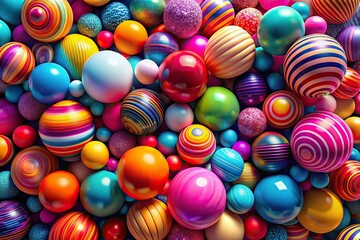 Colorful Abstract 3D Balls - Modern Design for Posters, Flyers & More