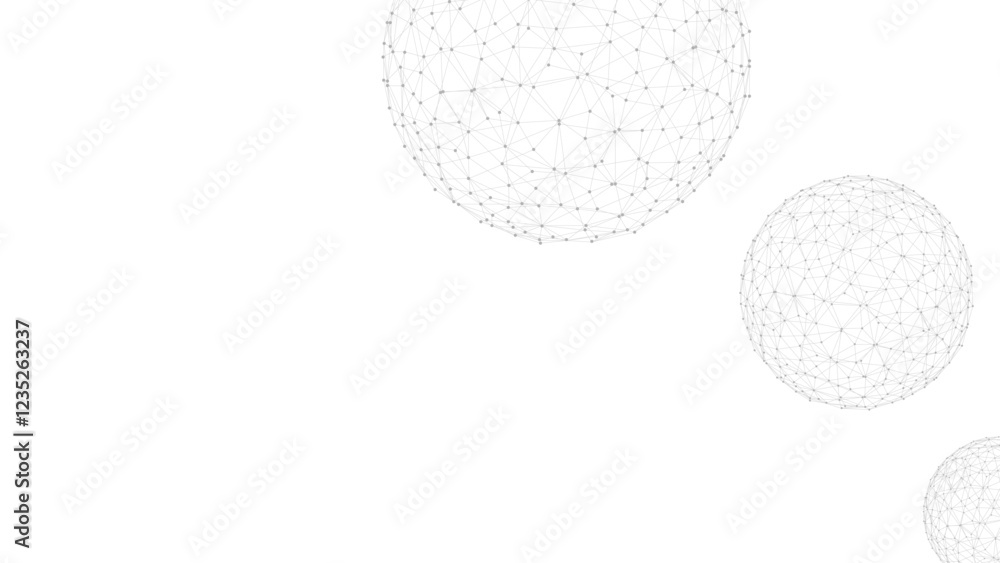 Poster Technology abstract background. Dots connected by lines. Minimalist mesh backdrop. Abstract polygonal shape.