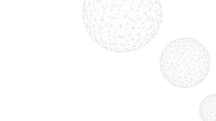 Technology abstract background. Dots connected by lines. Minimalist mesh backdrop. Abstract polygonal shape.