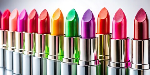 Colorful Lipstick Lineup - Documentary Style