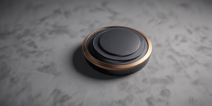 Geometric forms blend into a stylized button shape, evoking a sense of modernity and sophistication,  form,  sophisticated