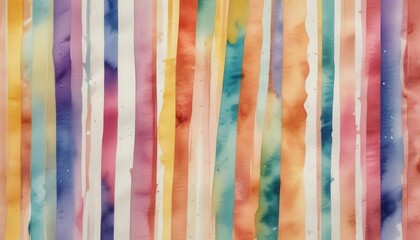 Geometric Pattern with Colorful Watercolor Stripes,  watercolor background,  colorful stripes