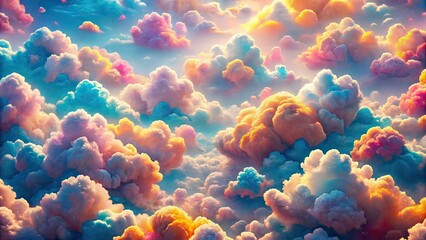 Cute Cloud Patterns - Surreal Endless Backgrounds