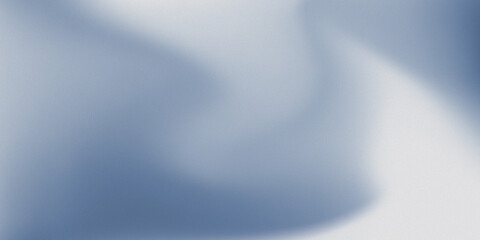 Grey and Blue Abstract Grainy Gradient Background with Noise Texture, Monochrome Effect for Digital and Print Designs.
