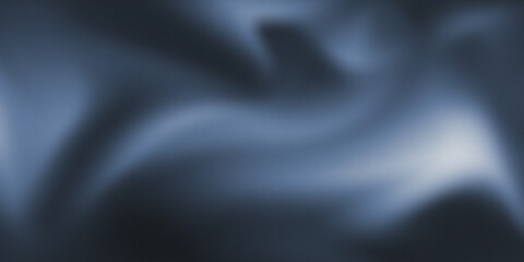 Abstract Grey and Navy Grainy Gradient Background with Noise Texture Dark Blue Wallpaper, Poster, Banner, and Card Design