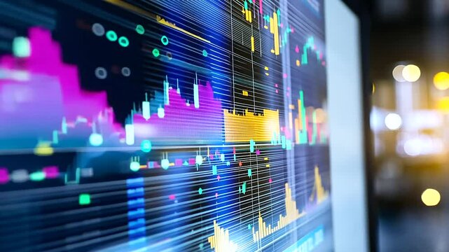 A modern boardroom meeting featuring dynamic data comparison visuals for business intelligence.