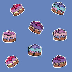 set of cakes 