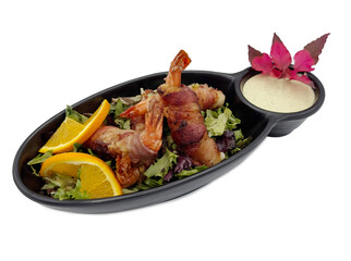 Bacon Shrimp (Camarones con tocino).