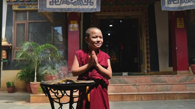 Mongolian child monks begin their spiritual journey at a young age, dedicating themselves to Buddhist teachings, meditation, and monastic life. They study sacred texts, practice rituals.
