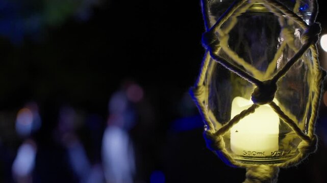 Light Decoration at Night Wedding Party