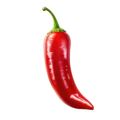 Vibrant Red Chili Pepper, Spicy Food Ingredient, Isolated on Transparent background