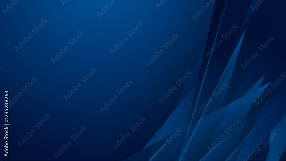 Poster abstract blue background with dynamic shine light and dark blue gradient texture. technology network