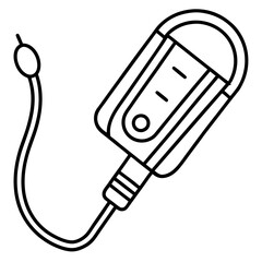 Conductivity Meter Laboratory Research Vector | Clipart, Line Art & Cartoon Illustration, Conductivity meter lab research vector—clipart, cartoon, and line art for digital use on white background.