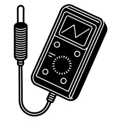 Conductivity Meter Laboratory Research Vector | Clipart, Line Art & Cartoon Illustration, Conductivity meter lab research vector—clipart, cartoon, and line art for digital use on white background.
