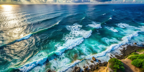Ocean Sea Water Summer Beach Background