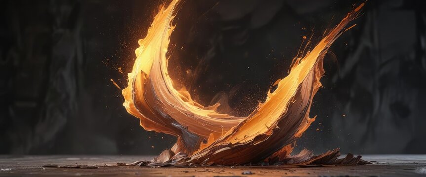 Expressive brushstrokes convey emotions and feelings, passion, feelings