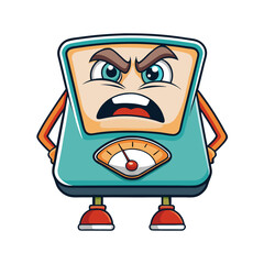 Digital Weighing Scale Vector Illustration – Lab Research Clipart & Line Art Design, High-quality digital weighing scale vector for lab research, clipart, and line art design.