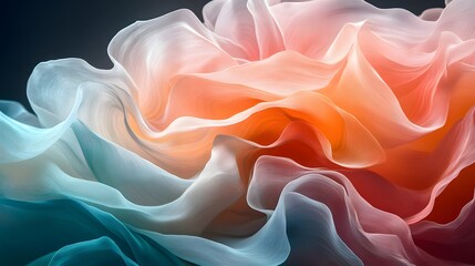 
Soft flowing silk waves in a smooth abstract background with elegant light and pastel gradient texture. Elegant smooth flowing waves in a soft abstract silk texture with light gradient pastel colors.