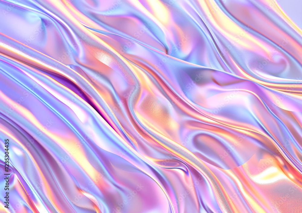 Poster luminous holographic abstract backdrop - ideal for web design and presentations