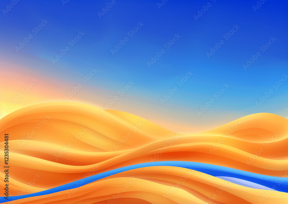 Aufkleber abstract minimalist summer background - ideal for web design and graphic design